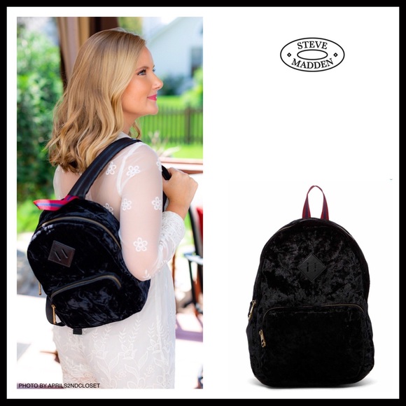 Steve Madden Handbags - MADDEN GIRL BY STEVE MADDEN VEGAN SUEDE BACKPACK